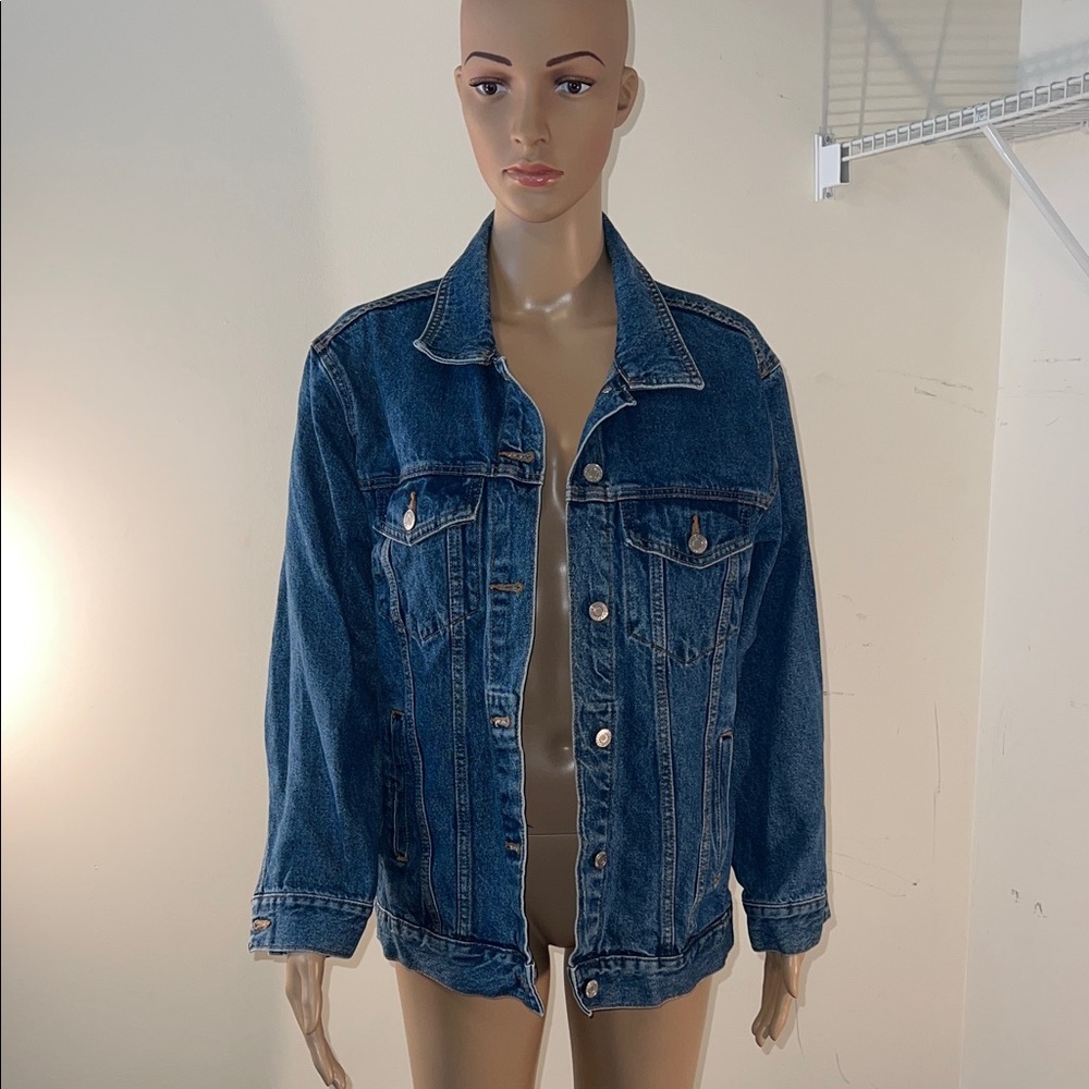 Pull&Bear Dark Blue Denim Jacket (#42)